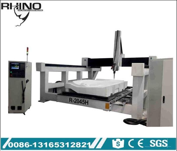 Buy Woodworking 4 Axis CNC Router Machine , 1000mm Z Axis Heavy Duty CNC Router at wholesale prices