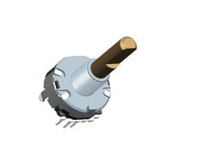 China EC20 Incremental Rotary Encoder 18 Positioning Pulse Semi-circular Axis L30mm Digital Potentiomet on sale
