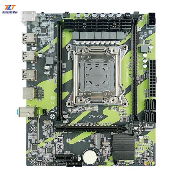 Buy X79 computer mother board H61 Chipset desktop mainboard Dual channel DDR3 Xeon LGA2011 M.2 M-ATX pc motherboard at wholesale prices