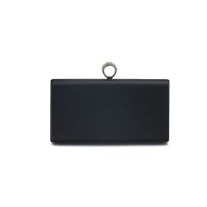 Quality Charming Ring Clasp Rectangle Clutch Frame With Chain Loops for sale