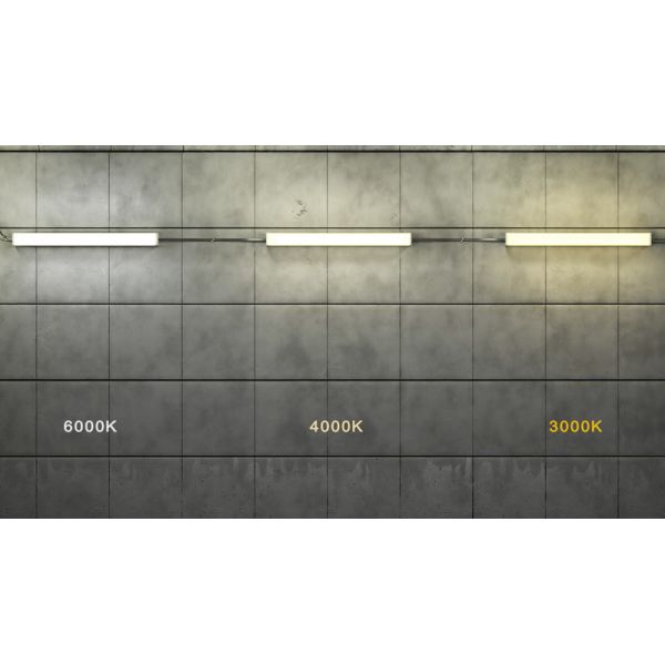 Terminal Block Or Linkable Connection Type LED Batten Lights in 3000K/4000K/5000K CCT for Customizable Lighting Solutions
