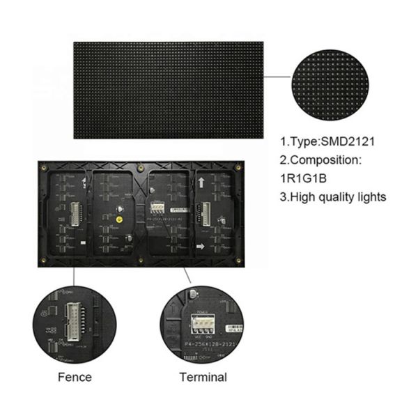 2 Year Warranty Movable Stage 256*128mm Indoor P4 LED Module