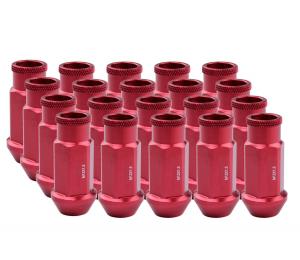 China Durable Aluminum Wheel Lug Nuts Red Color For Fiesta / Toyota / Camry on sale
