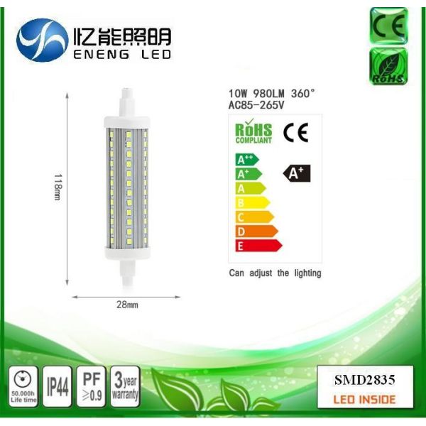 360 degrees 15W led R7S J118mm 360 degree angle 118mm LED R7S ligh 1500LM replace halogen lamp AC85-265V CE ROHS