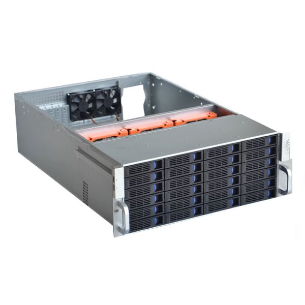 Servers 4U24 Disk Hot Swap Chassis Industrial NVR Storage Case NAS 4U GPU Server Chassis with Private Mold