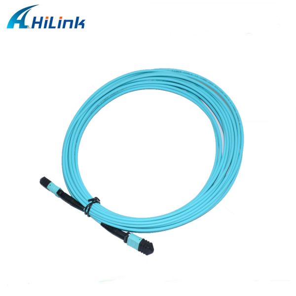 12 Core Multimode MPO MPO Fiber Cord OM3 LSZH 3MM Female Type B