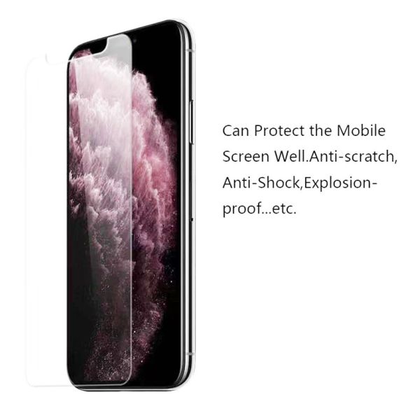 Tempered Glass Mobile Phone Screen Protector 2.5D High Clear Breaking Proof Transparent