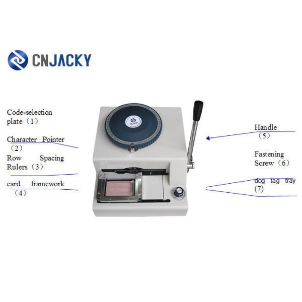 Manual Dog Tag Embossing Machine For Military Army Use