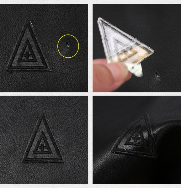 Jeans Clothing Labels Manufacturer Custom Logo Embossed Real Genuine Leather Patches For Hats