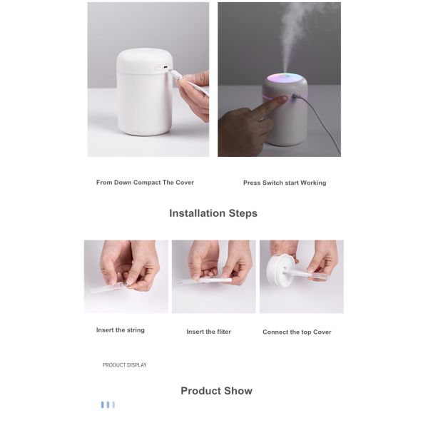 Homefish OEM Luftbefeuchter New 2021 Air Humidifier products unique Umidificatore car Humidificateur diffuser Bevochtiger