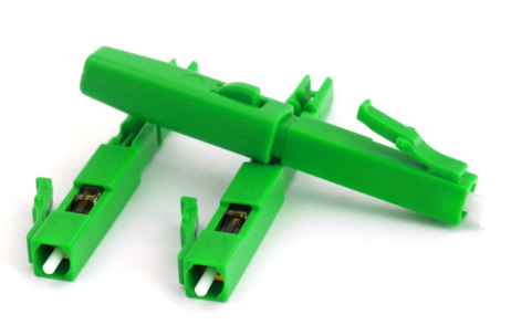 Plastic LC/UPC&APC Passive Electronic Components FTTH Fiber Optic Adaptor Fast Connector