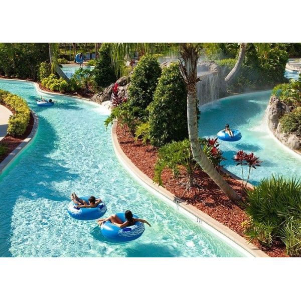 Funny Water Park Lazy River , Children And Adults Lazy River Swimming Pool