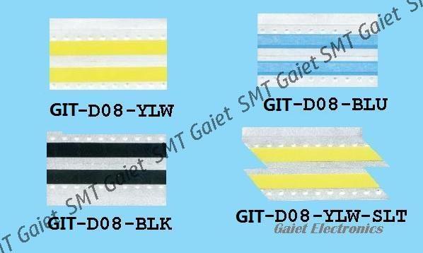 Buy 500PCS/Box SMT Double Splice Tape 8mm GIT-D08-YLW GIT-D08-BLU GIT-D08-BLK at wholesale prices