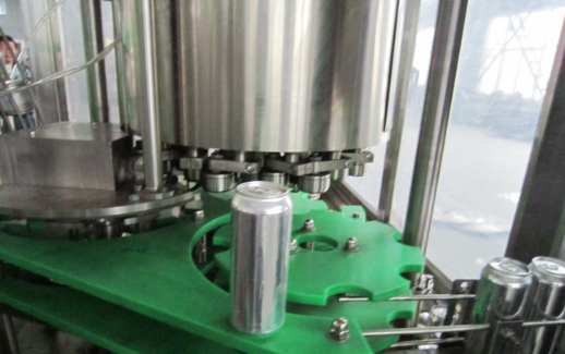 Drink Can Filling Machine , Plastic Liquid Bottle Filler With Powder Packing Machine