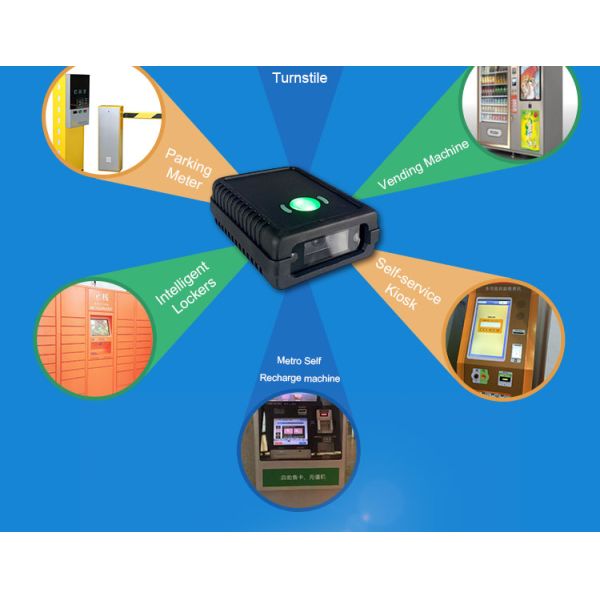 Cost Effective Fixed Mount 2D Barcode Scanner RS232/USB with Automatic Reading for Kiosk and Vending Machine