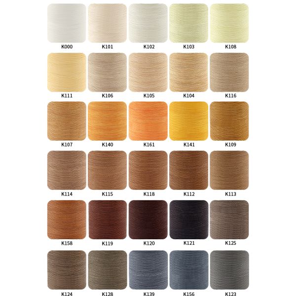 36g 0.55mm High Strength Cored Sewing Thread for Leather Sewing 80m Polyester Round Waxed Thread