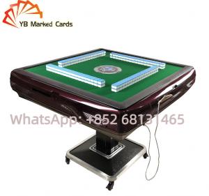 China YB Automatic Mahjong Table Cheat Green Plastic Casino Gambling Devices on sale