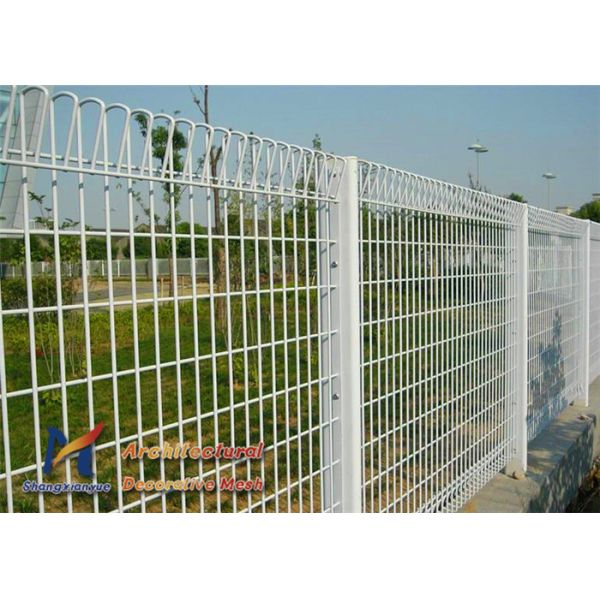 Roll Top Security Fencing Wire Mesh Panels 1200mm School Playground