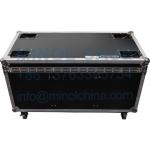 Flight Zone Utility Trunk Touring Case With Wheels Caster Stacking Plates And