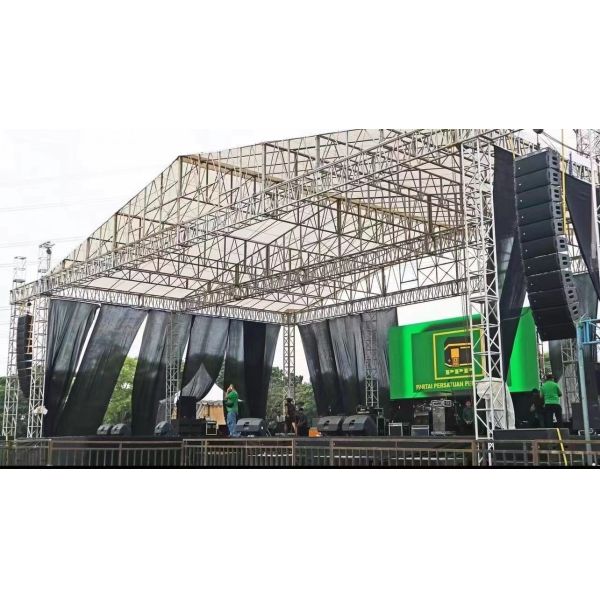 ARE Audio Portable Line Array Outdoor Line Array System with Eight Dual 10" Full Range and Four 21" Bandpass Subwoofers