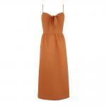 Boho Summer Dresses Design Women Spaghetti Strap Maxi 100% Linen Dress