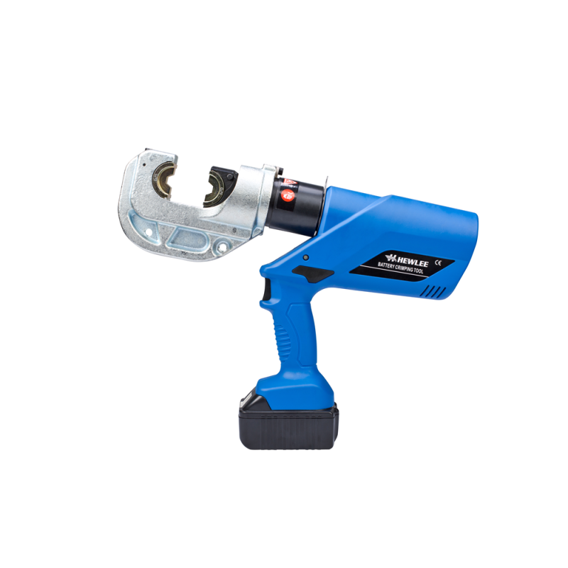 Battery Hydraulic Cable Crimper with 16-400mm² Crimping Range 120KN Force and 42mm Stroke Portable Electric Pressing Tool