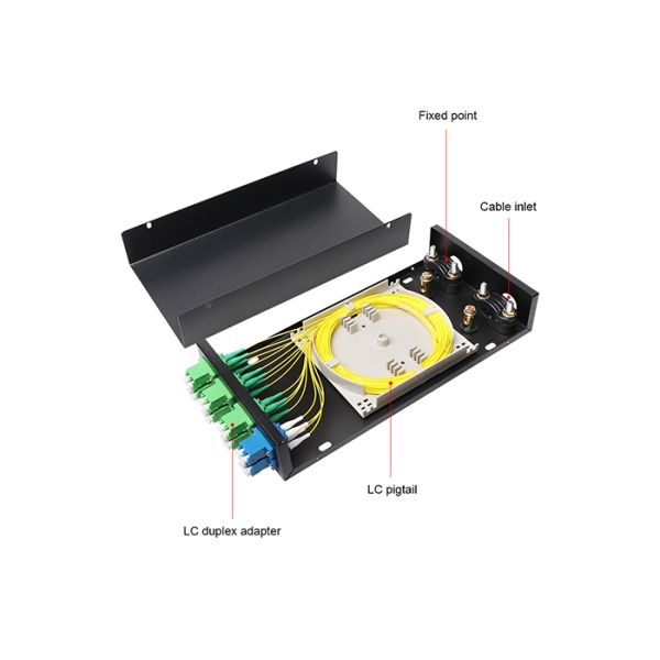 ROHS Fiber Wall Mount Fiber Optic Terminal Box 8 Ports Multimode