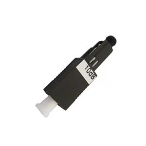 Black MU SM Plug In Fixed Optical Attenuator 100W VOA Attenuator