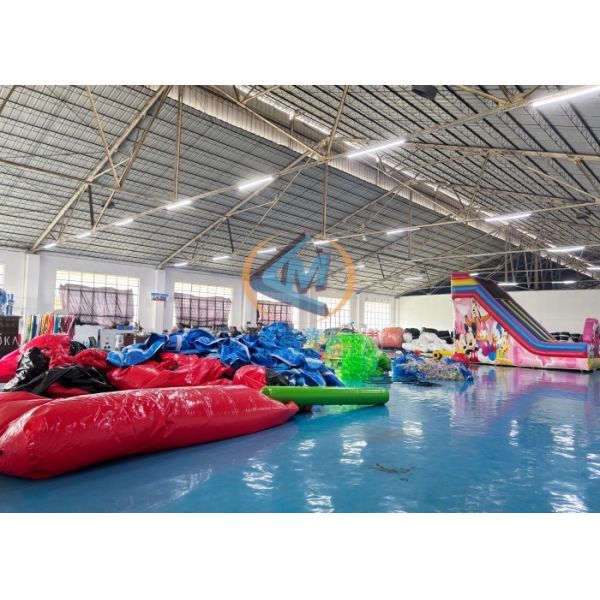 Durable Inflatable Park Slide Novel Design Inflatable Water Play With Various Colors