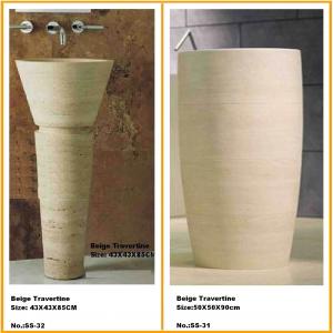China Stone Natural Bathroom Counter Pedestal Sink for Kitchen and Bathroom on sale
