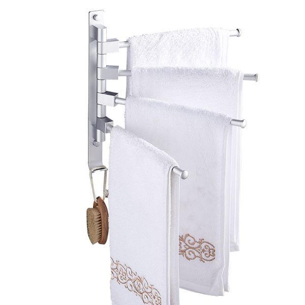 Multi - Function Bathroom Towel Rack Wall Hanging Towel Storage Rack