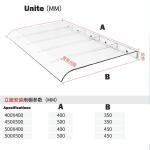 Weather Resistant Polycarbonate Awning Panels Solid Polycarbonate Window Canopy
