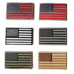 Hot polyester customized colorful Embroidered Tactical USA Flag Patch