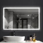 5mm Silvery LED Bathroom Mirror With Radio / Bluetooth Touch Screen