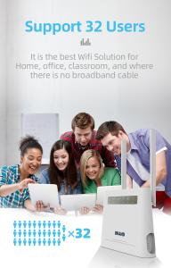 China 2.4Ghz 300Mbps 4G LTE Mobile WiFi Router For RV Home With Strong Signal USB Port SIM Card Slot on sale