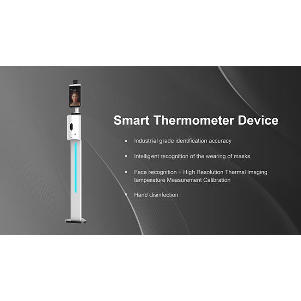 FCC CCC Touch Free Hand Sanitizer Dispenser Temperature Kiosk