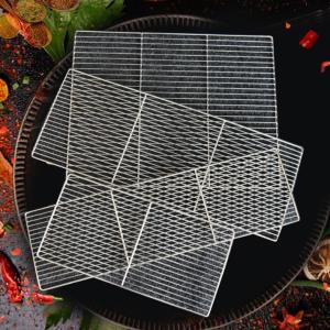 Custom Size Rectangular Barbecue Grill Net Mesh Netting with 2% Nickel Plating Grill