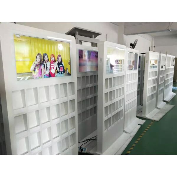 Technological IR Multi Touch Newspaper machine floor Stand 32 Inch 40pcs cabinets