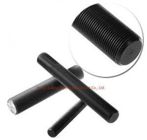 China carbon steel black oxide grade 8.8 din stud bolt nut and bolt on sale