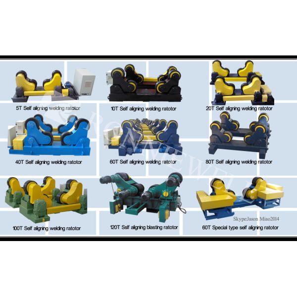 Vessel self aligning welding turning roll , tank turning rolls