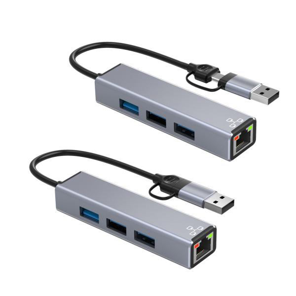 Buy Compact USB C Hub Adapter Laptop Usb Port Expander Usbc Hub For Fast Data Transfer at wholesale prices