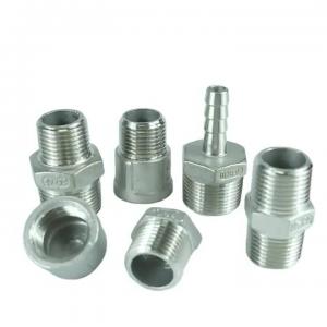 China SS304 316 316L Threaded Pipe Fitting 1/8-4 150LB NPT BSP Flange Nipple on sale
