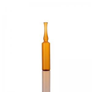 China ISO standard size 25ml glass medical amber bottles ampoule vials tubular vial bottle of cosmetic on sale