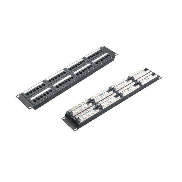Buy Rack Mountable RJ45 Ethernet Patch Panel with Shielding and Cable Management at wholesale prices