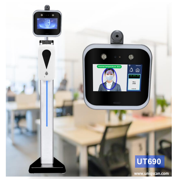 Time Attendance 0.2 Second 5" Face Recognition Access Control Terminal With Stand