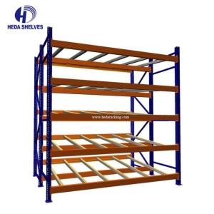 China Carton Flow Pallet Racking System  Auto Slides Smoothly on sale