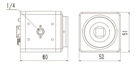 VGA HDR Industrial Digital Camera With 6 Crosshairs Display