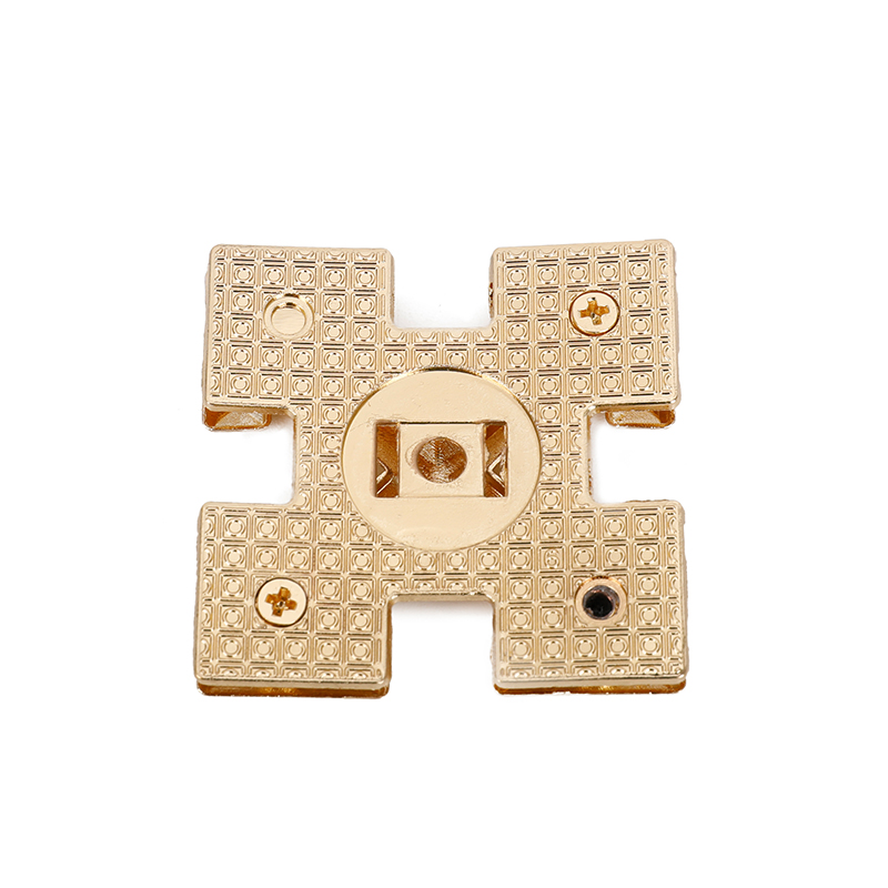 Four Way Arrow Shape Handbag Lock Hardware Decorative Buckle Lock