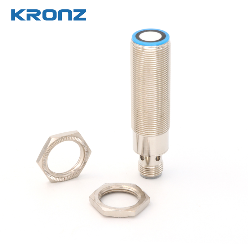 60 - 1000mm Industrial Ultrasonic Detection Sensor Up / Down Output Type 38g Weight