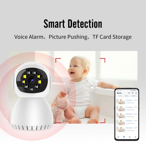 Indoor Tuya Smart Mini Camera Wifi 2.4g/5g Motion Detection Tracking Night Vision